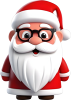 A Cute Santa Claus painting. AI-Generated. png