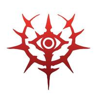 Abstract image of a red eye vector