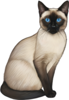 A sketch of a Siamese cat. AI-Generated. png