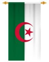 algeriet flagga vertikal vimpel isolerat png