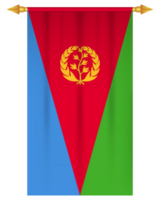 eritrea vlag verticaal wimpel geïsoleerd png