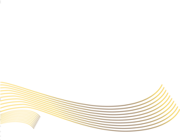 abstract golden line decoration png