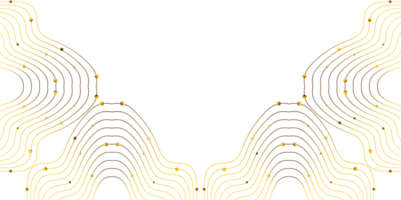 golden line decoration png