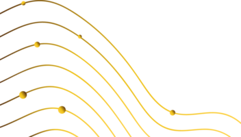 abstrait d'or ligne décoration png