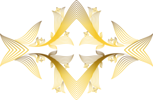 lusso d'oro fiore petalo png