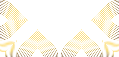 golden line decoration png