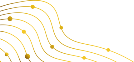 abstract golden line decoration png