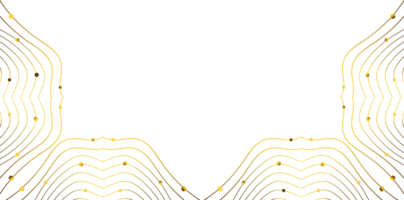 golden line decoration png