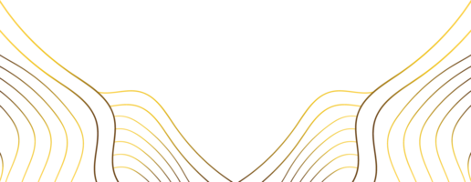 golden line decoration png