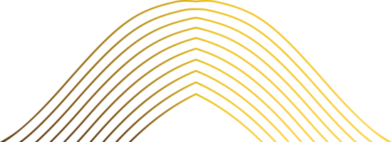 abstrait d'or ligne décoration png