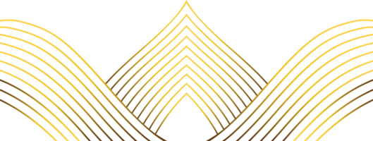 abstract golden line decoration png