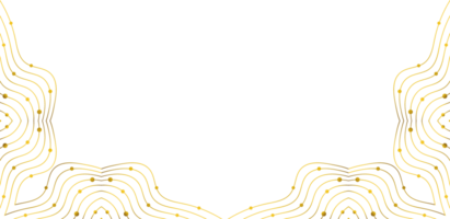 d'oro linea decorazione png