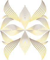 luxury golden flower petal png