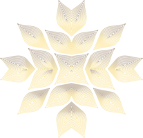 luxury golden flower petal png