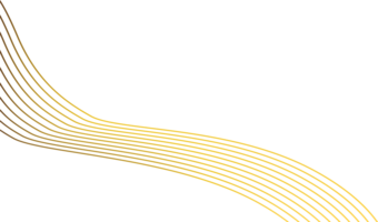 abstract golden line decoration png