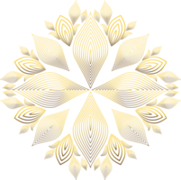 luxury golden flower petal png