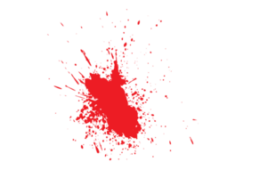 Realistic bloody splatter blob of blood background png