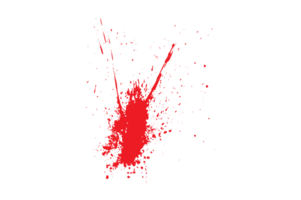 Halloween bloody splatter spot and bleeding red paint png