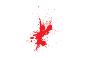Abstract splatter red color blood background png