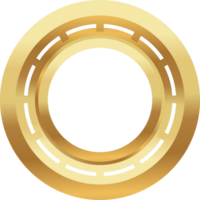 Prämie Teller Gold Metall dekorativ png