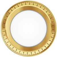 Premium Plate Gold Metal Decorative png