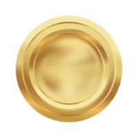 Premium Plate Gold Metal Decorative png