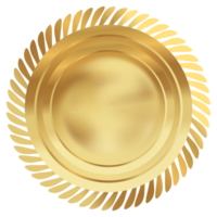 Prämie Teller Gold Metall dekorativ png