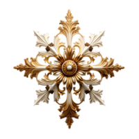 Luxury gold brooch Ai Generative png