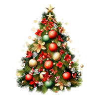 Christmas tree New Year Ai Generative png