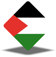 Palestine Flag, Official Flag of the Palestine. Format PNG