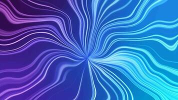 Abstract colorful wavy background in bright neon blue and violet colors. Modern colorful wallpaper. 3d rendering video