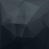 black polygonal background with triangles vector
