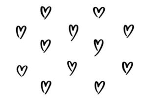 Hand Drawn Heart Isolated Design Element For Love Concept Doodle