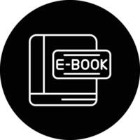 icono de vector de ebook