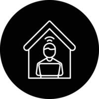 Remote Work Vector Icon