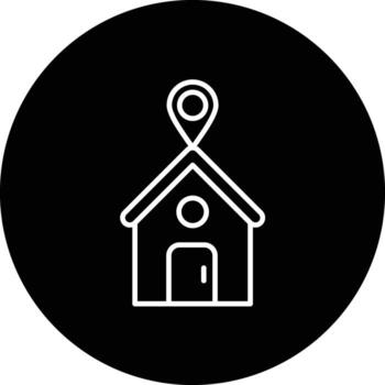 hiperlocal vector icono