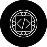 Custom Code Implementation Vector Icon