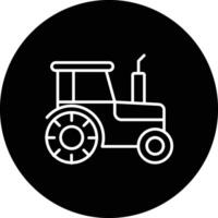 icono de vector de tractor