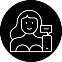 Influencer Female Vector Icon