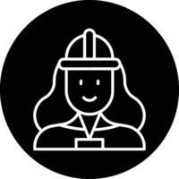 Engineer Female Vector Icon