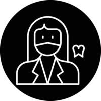 Dentist Female Vector Icon