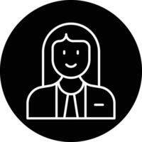 Judge Female Vector Icon