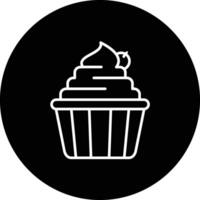 icono de vector de cupcake