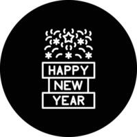 Happy New Year Vector Icon