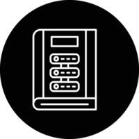 Library Database Vector Icon