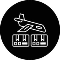 Airplane Delivery Vector Icon