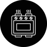 Electric Stove Vector Icon