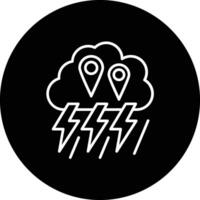 Storm Location Vector Icon