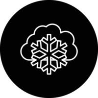 icono de vector nevado