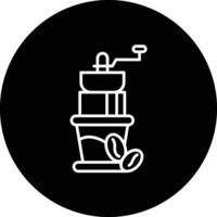 icono de vector de molinillo de café